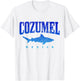 Cozumel Beach Mexico Scuba Diver Shark Diving Vintage Women Kids T-Shirt - T-Shirt | White