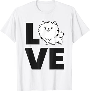 Pomeranian Lover Pet Pomeranian Dog I Love Pomeranians T-Shirt - T-Shirt | White