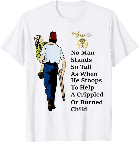 Proud To Be A Shriner Help Childs Emblem Masons Father's Day T-Shirt - T-Shirt | White