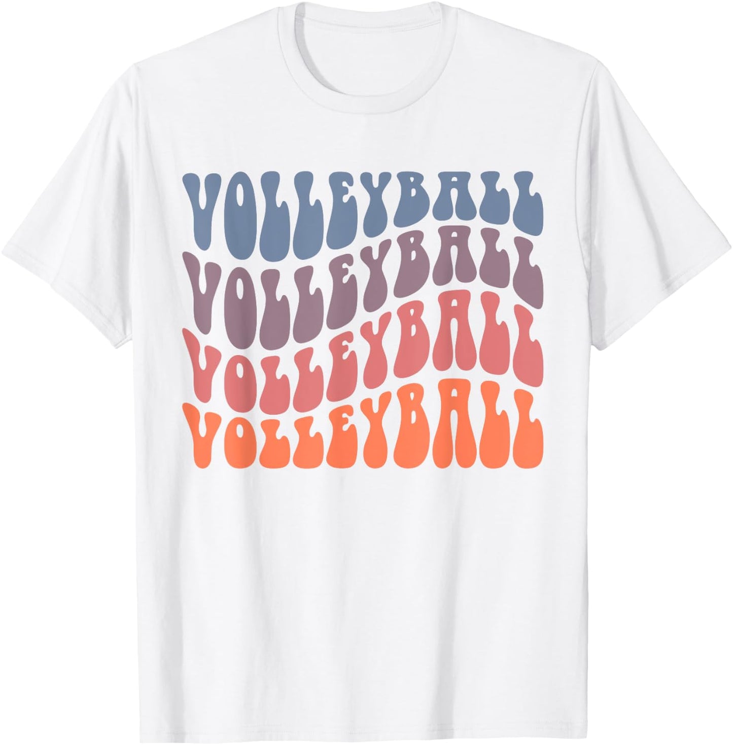 Retro Volleyball for Teen Girls T-Shirt - T-Shirt | White