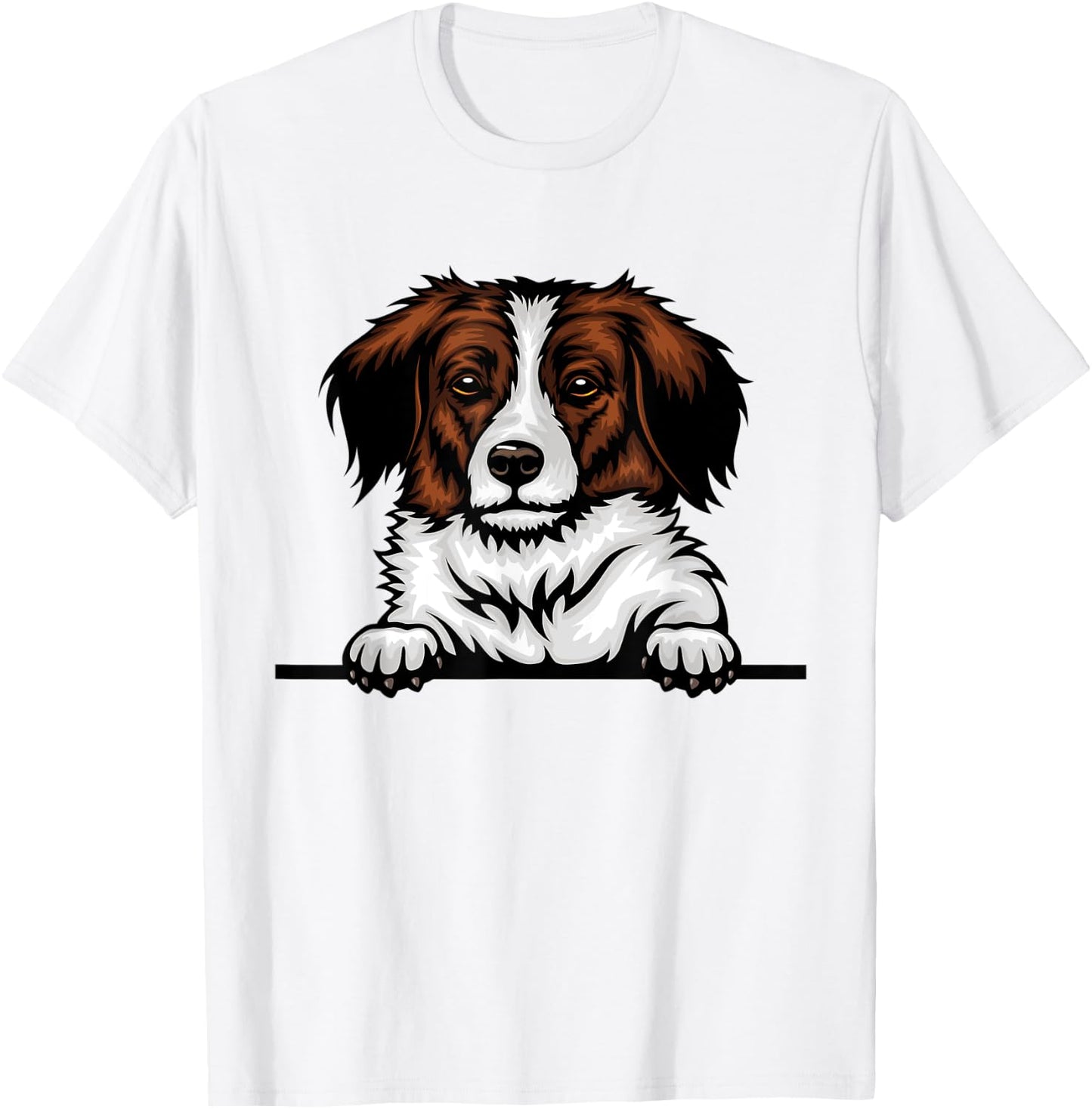 Kooikerhondje Dog Breed Popping Up Fun Kooikerhondje Owner Men Women Kids T-Shirt - T-Shirt | White