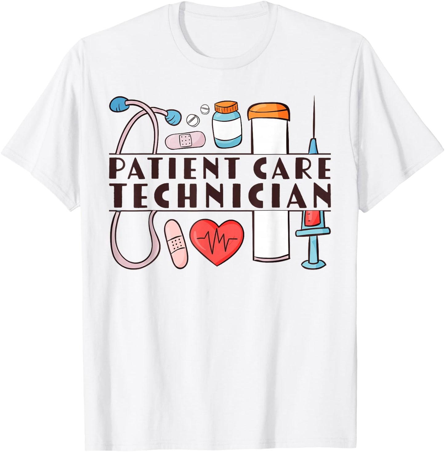 Cute Patient Care Technician PCT T-Shirt - T-Shirt | White