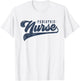Pediatric Nurse Cute Vintage Graphic T-Shirt - T-Shirt | White