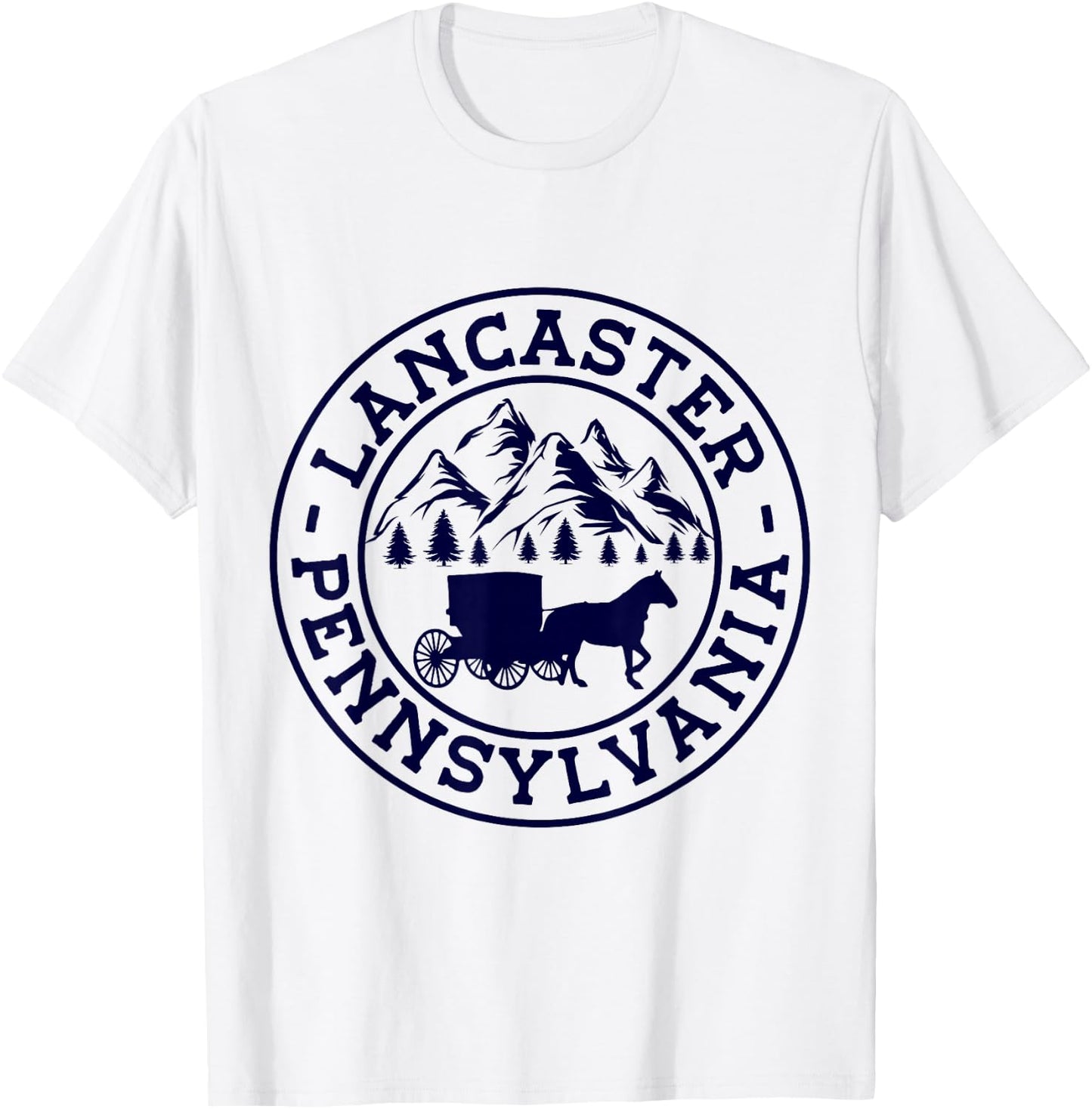 Lancaster Pennsylvania PA Vintage 70s 80s T-Shirt - T-Shirt | White
