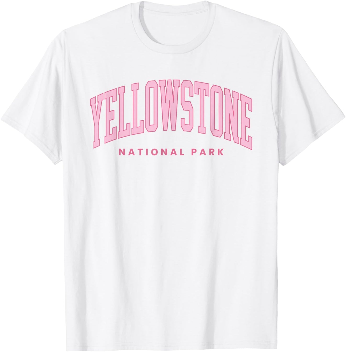 Yellowstone National Park Preppy Throwback Hiking T-Shirt - T-Shirt | White