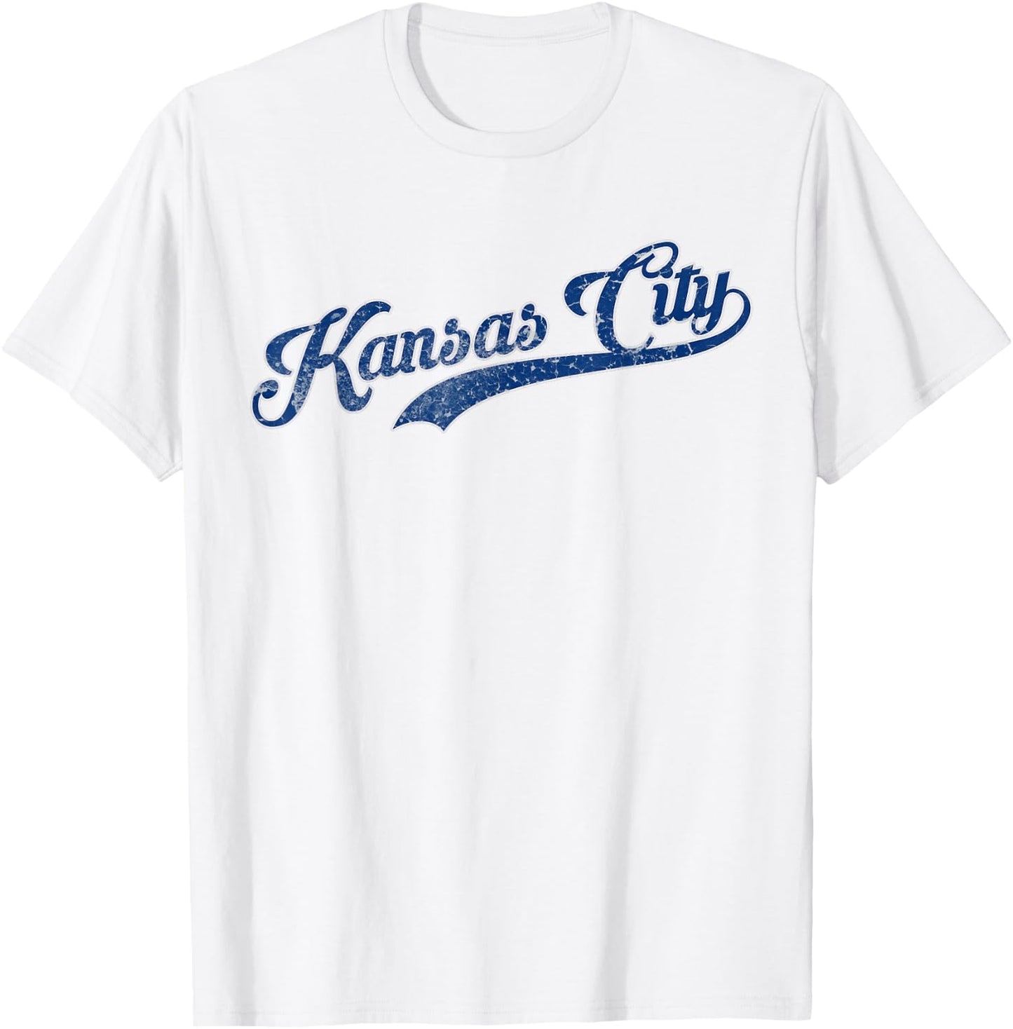 Vintage Kansas city KC Baseball T-Shirt - T-Shirt | White