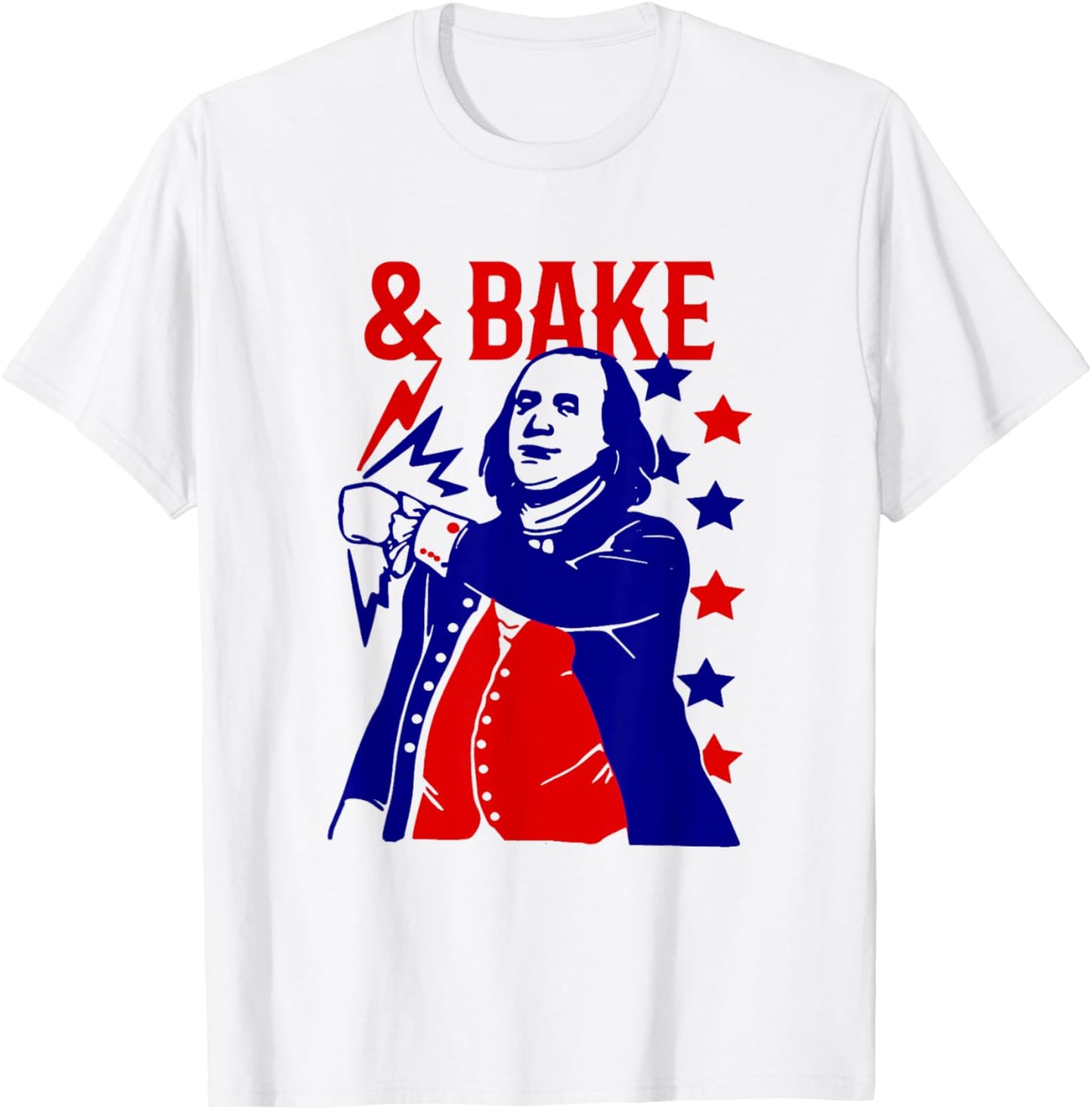 Funny Shake and Bake 4th of July Couple Matching Men T-Shirt - T-Shirt | White