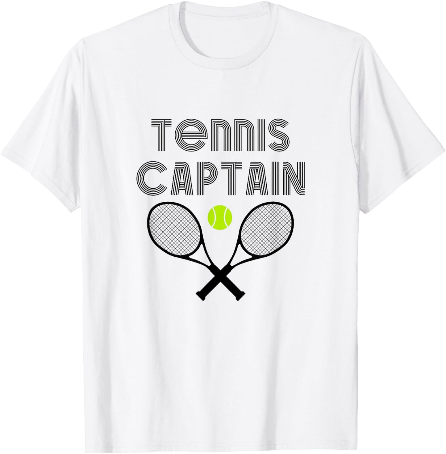 Tennis Captain for Tennis Team T-Shirt - T-Shirt | White