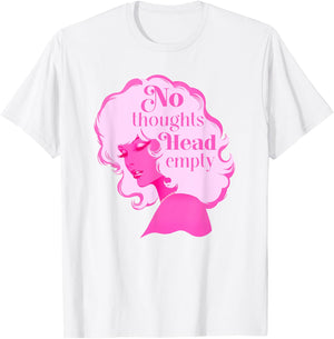 Head Empty | Bimbocore Baddie Y2K Girly Coquette Meme T-Shirt - T-Shirt | White