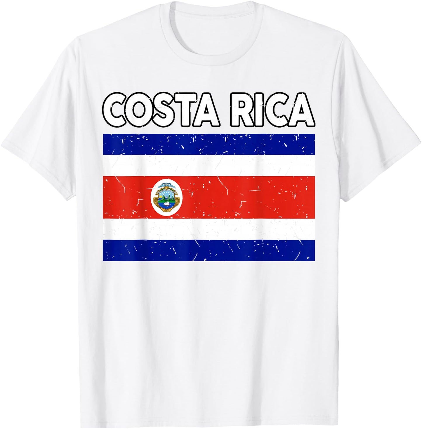 Costa Rican Flag Rica Hispanic Heritage Month Kids Men Women T-Shirt - T-Shirt | White