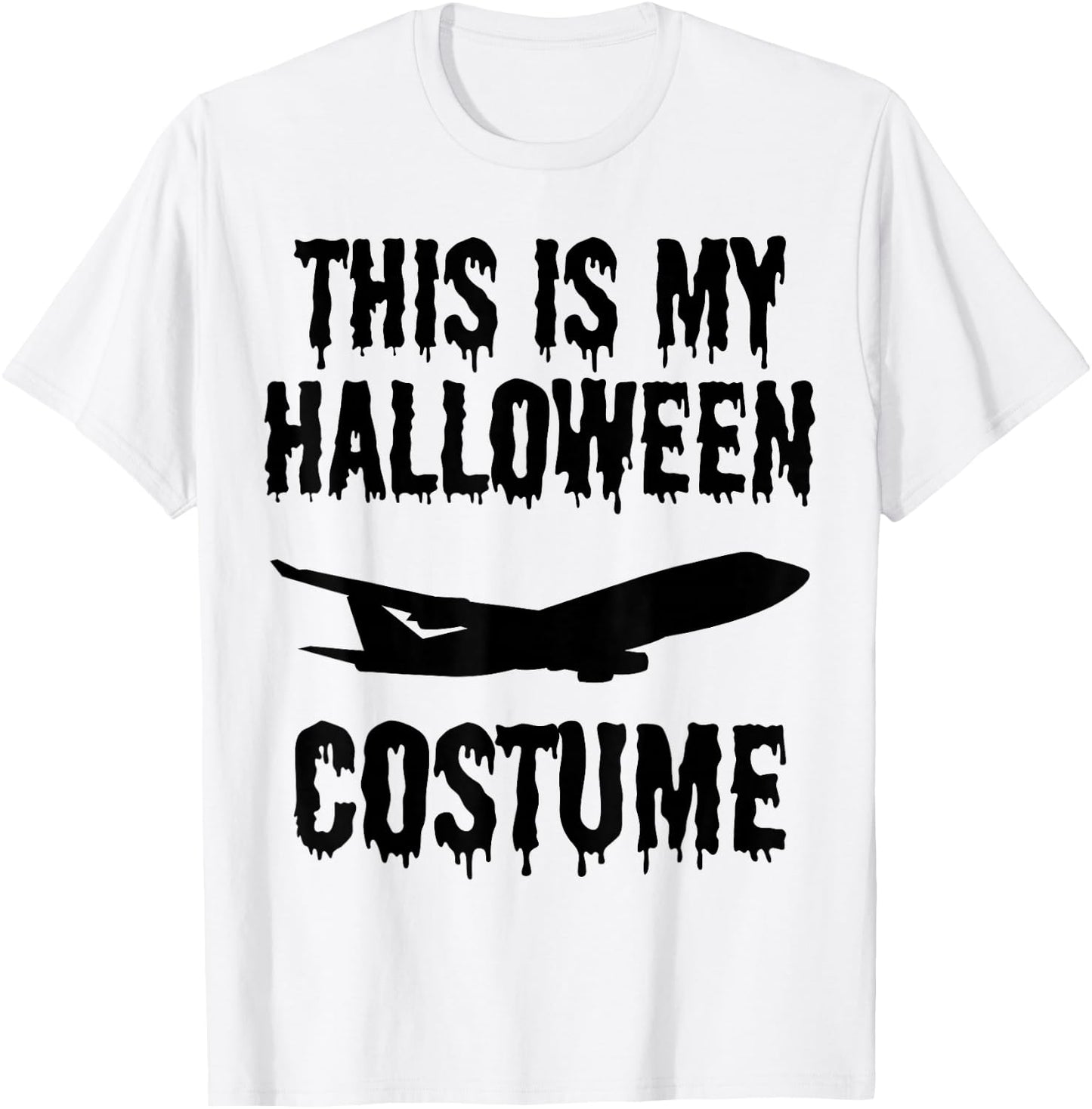 This is My Halloween Costume Funny Airplane Pilot Aviation T-Shirt - T-Shirt | White