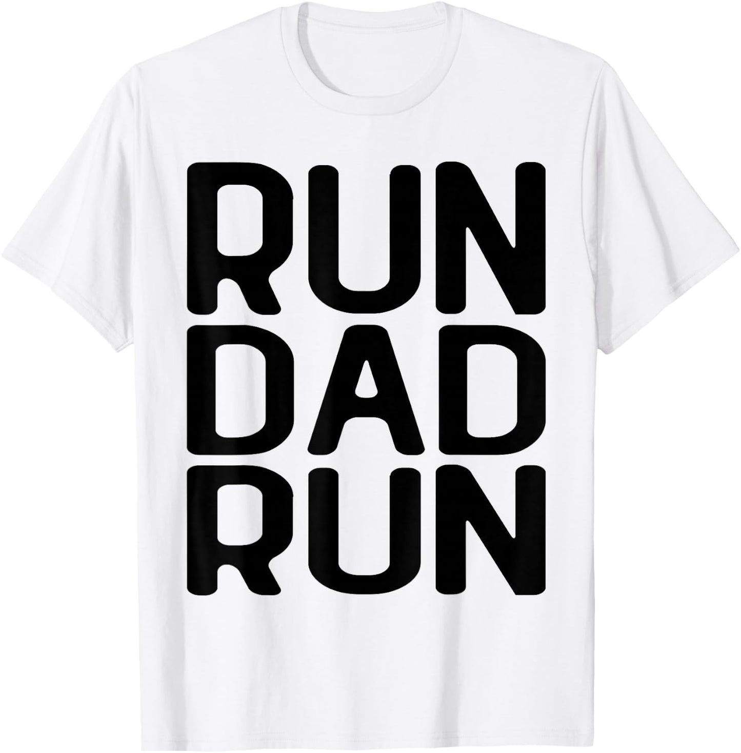 Run Dad Run Marathon Running Spectator T-Shirt - T-Shirt | White