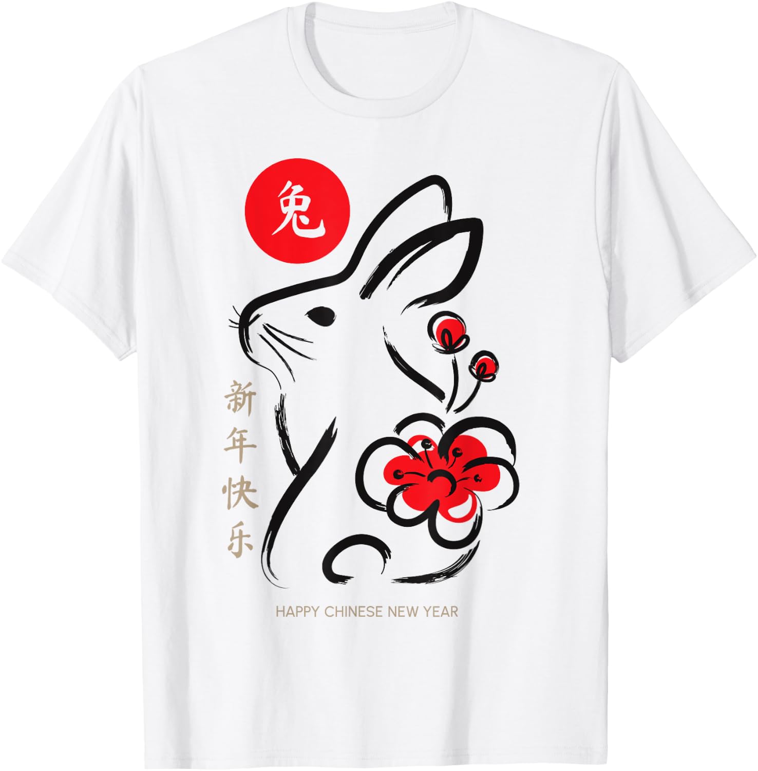 Year Of The Rabbit Chinese New Year 2023 T-Shirt - T-Shirt | White