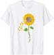 Lung Transplant Survivor Sunflower Lung Transplant Recovery T-Shirt - T-Shirt | White