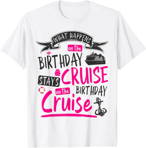My Birthday Cruise Idea & Funny Cruise Ship T-Shirt - T-Shirt | White