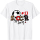 Soccer Mom 13 Custom Number Mothers Day Soccer Lover T-Shirt - T-Shirt | White