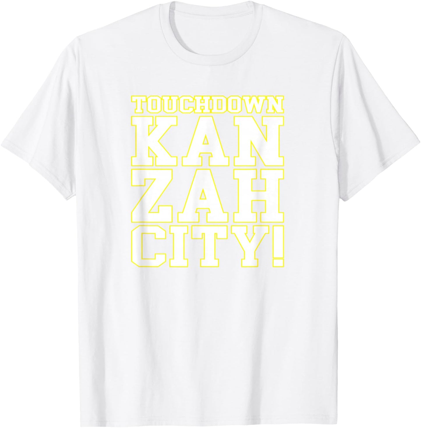 Touchdown Kan Zah City! KC (Kansas City) T-Shirt - T-Shirt | White