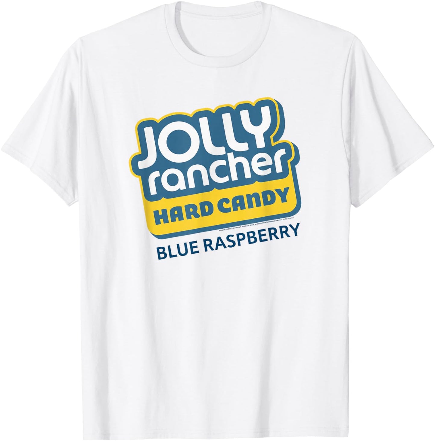 Jolly Rancher Hard Candy Blue Raspberry Iconic Logo T-Shirt - T-Shirt | White