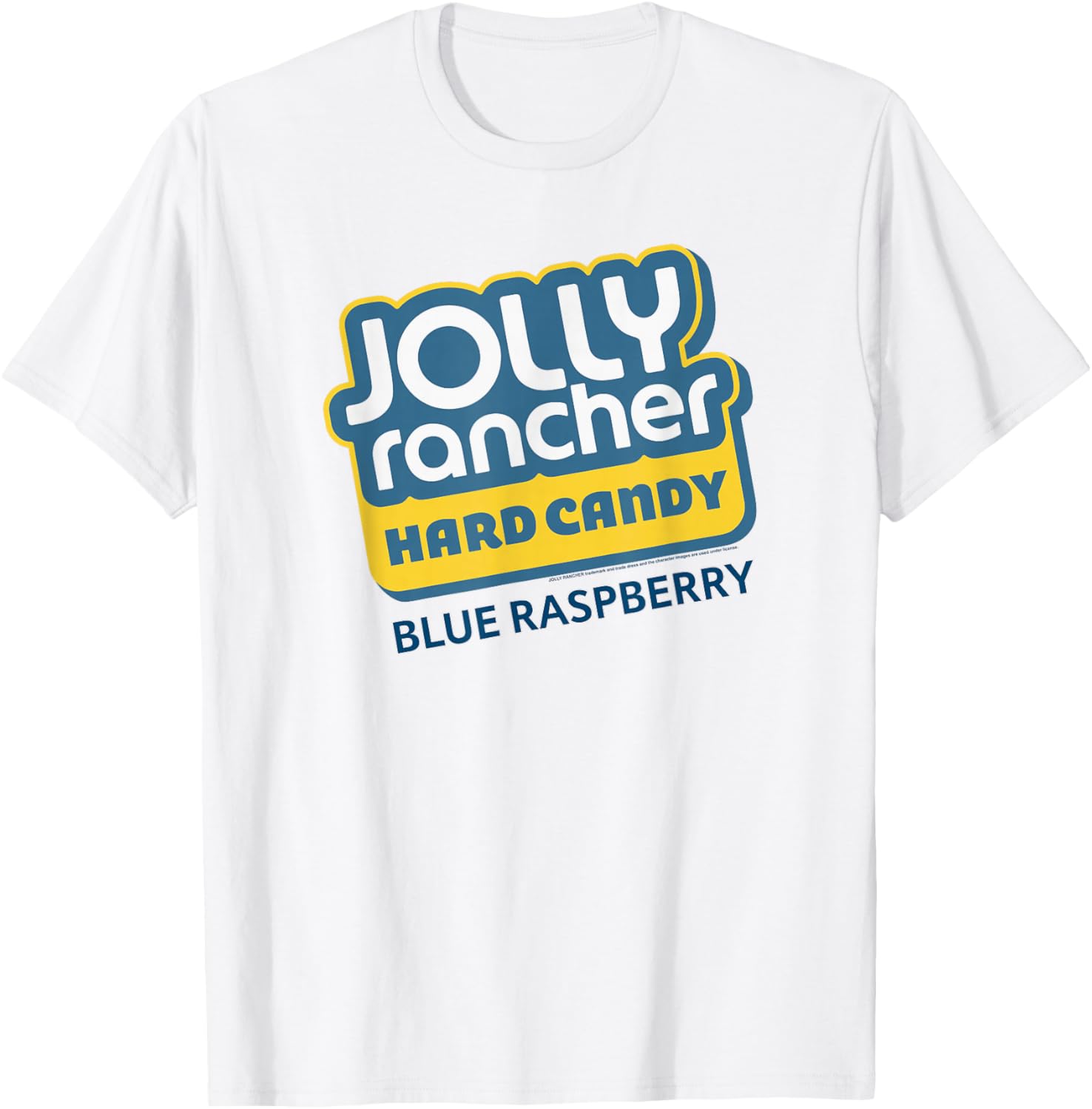 Jolly Rancher Hard Candy Blue Raspberry Iconic Logo T-Shirt - T-Shirt | White