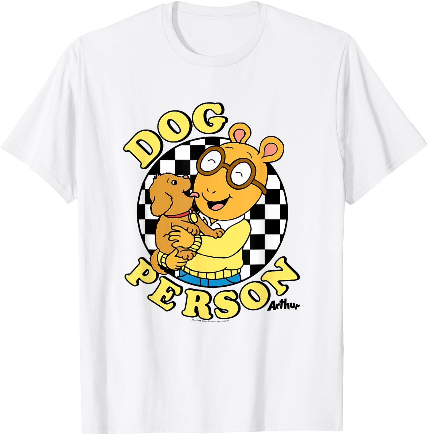 Arthur Dog Person T-Shirt - T-Shirt | White