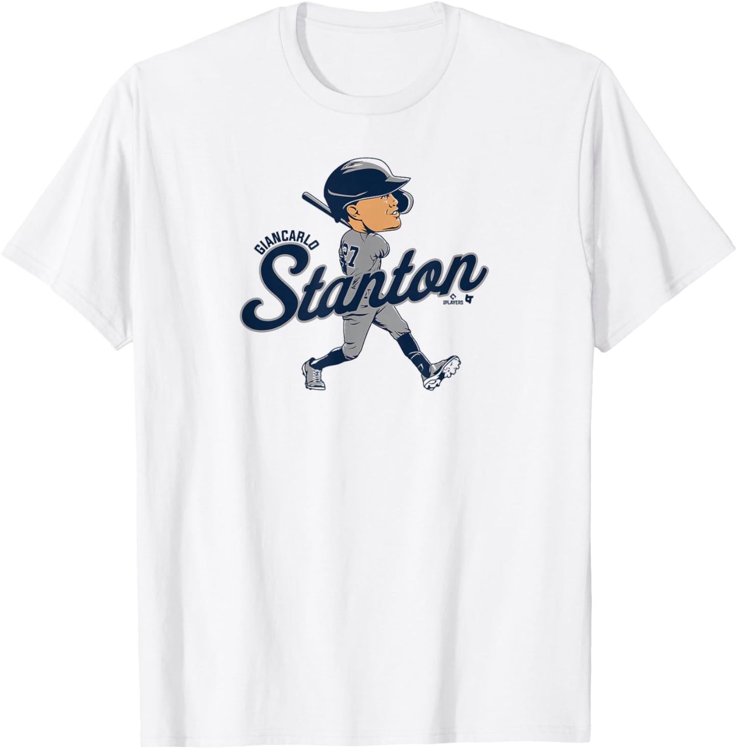 Giancarlo Stanton: Caricature - New York Baseball T-Shirt - T-Shirt | White