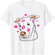 Pit Bull Terrier Kiss Lips Hearts T-Shirt - T-Shirt | White