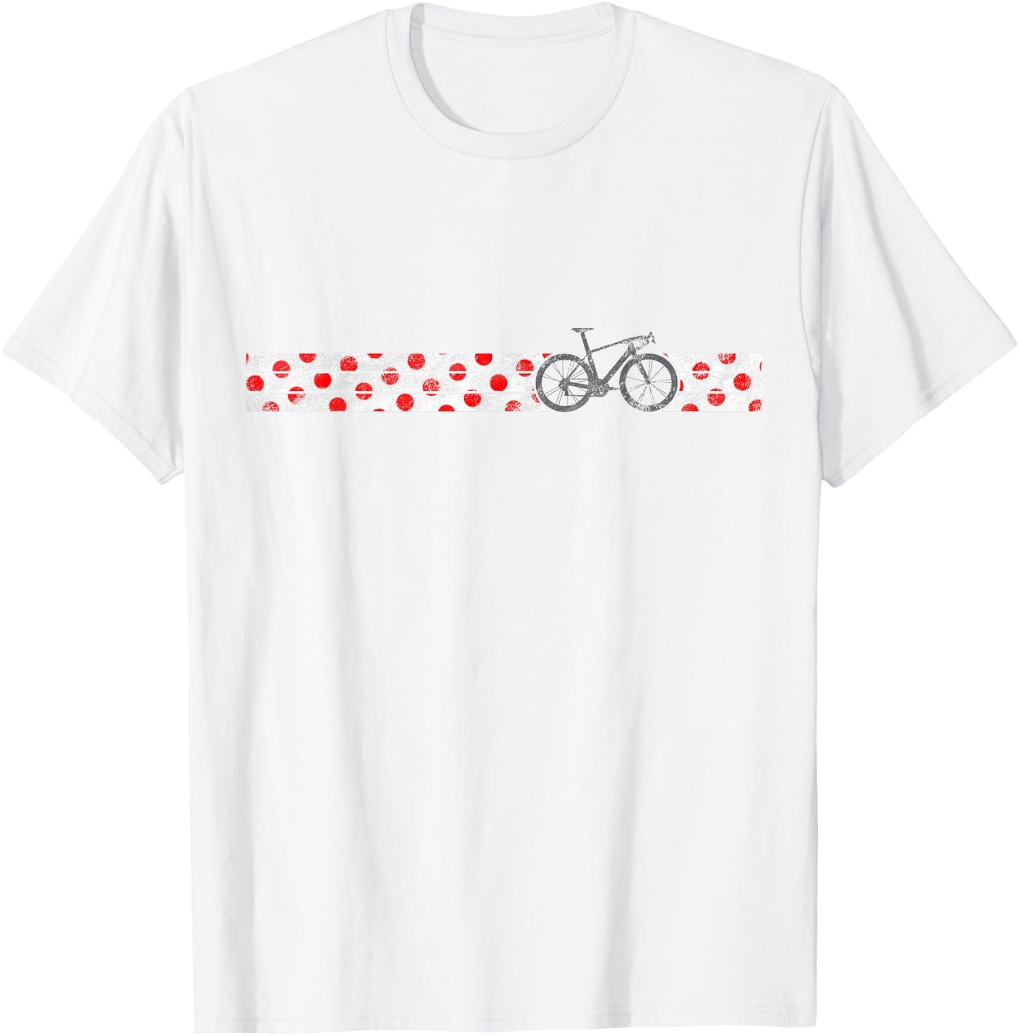 Polkadot Jersey Design Climbing Champ Bike Race Cycling T-Shirt - T-Shirt | White