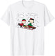 Peanuts Linus Lucy Sledge T-Shirt - T-Shirt | White