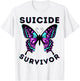 Butterfly Suicide Survivor Awareness Prevention Kid Boy Girl T-Shirt - T-Shirt | White