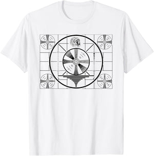 Television Tv Video Test Pattern Off Air Vintage T-Shirt - T-Shirt | White