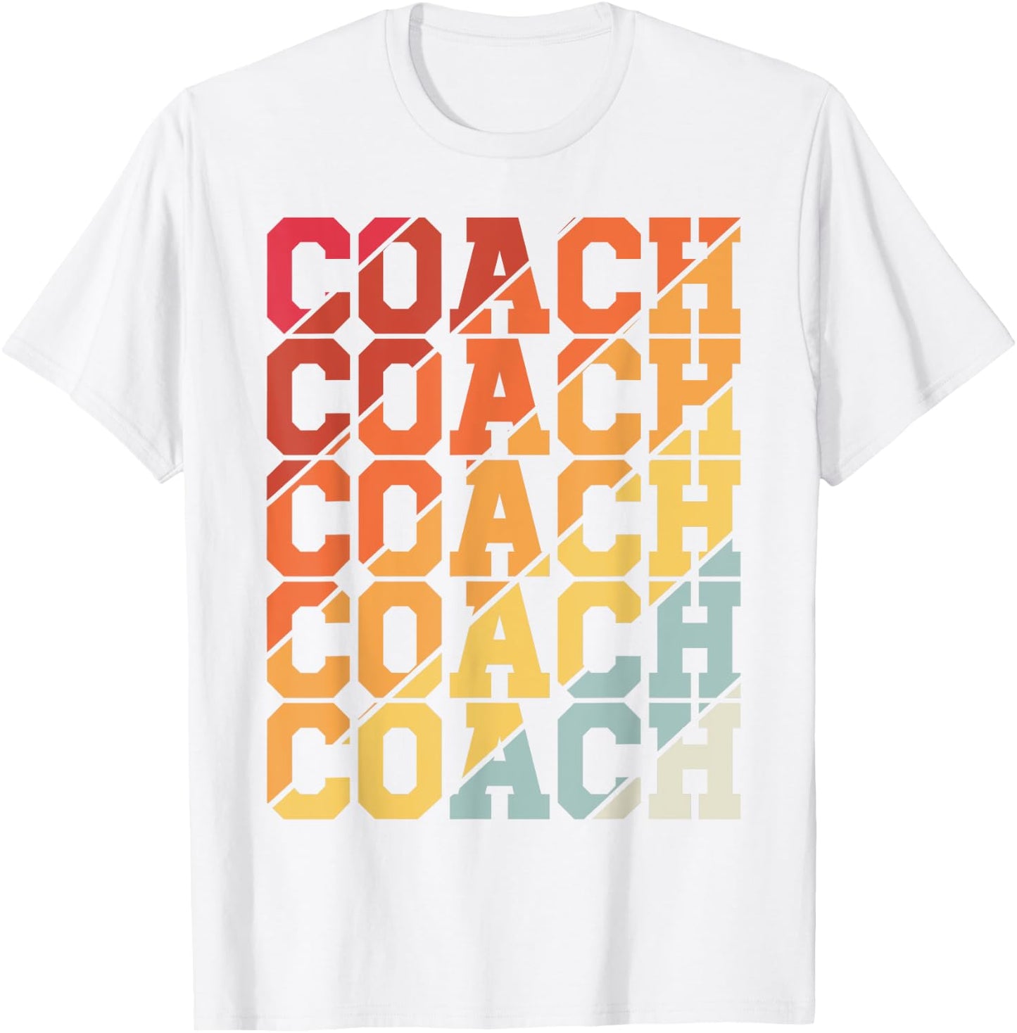 Coach Retro Vintage Sport Soccer Basketball Trainer Coach T-Shirt - T-Shirt | White