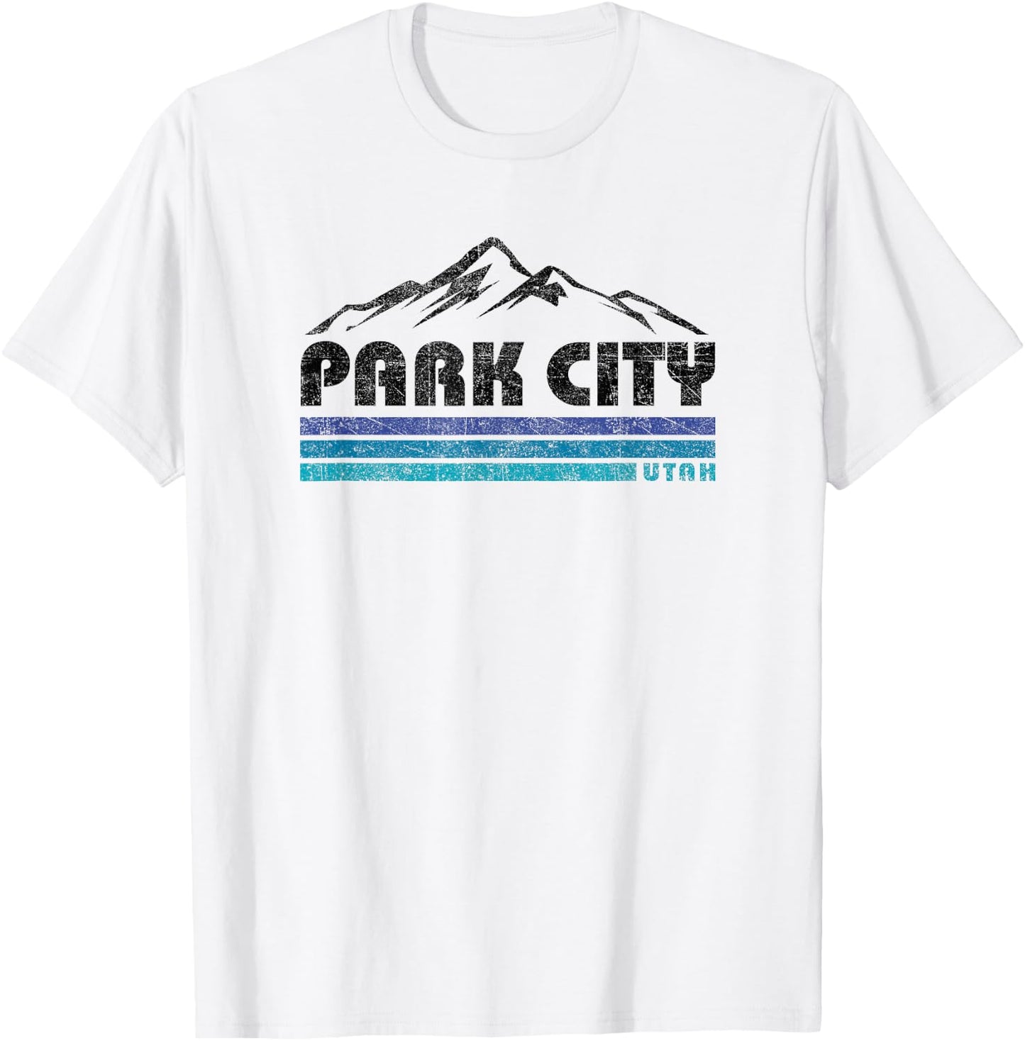 Vintage Park City Utah Retro Mountain Kids Souvenir T-Shirt - T-Shirt | White