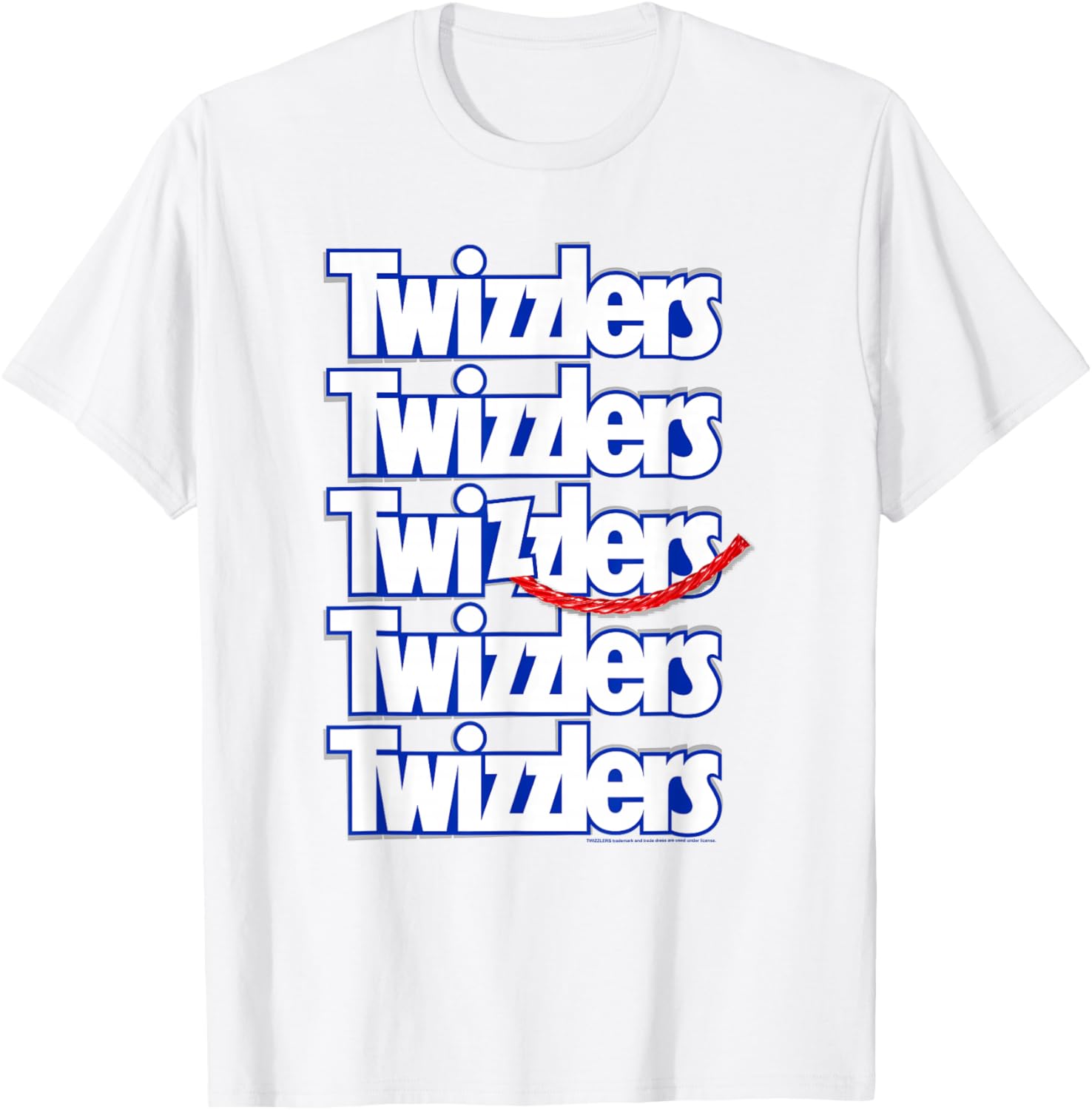 Twizzlers Multi-Title Iconic Official Logo T-Shirt - T-Shirt | White