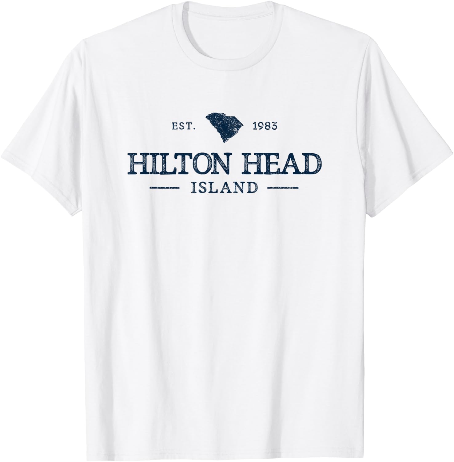 Retro Hilton Head South Carolina Est 1983 Vintage Souvenir T-Shirt - T-Shirt | White
