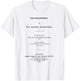 Frankenstein Mary Shelley Title Page T-Shirt - T-Shirt | White