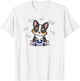 Funny Kawaii Kids Boy Video Gamer Black Tricolor Corgi Lover T-Shirt - T-Shirt | White
