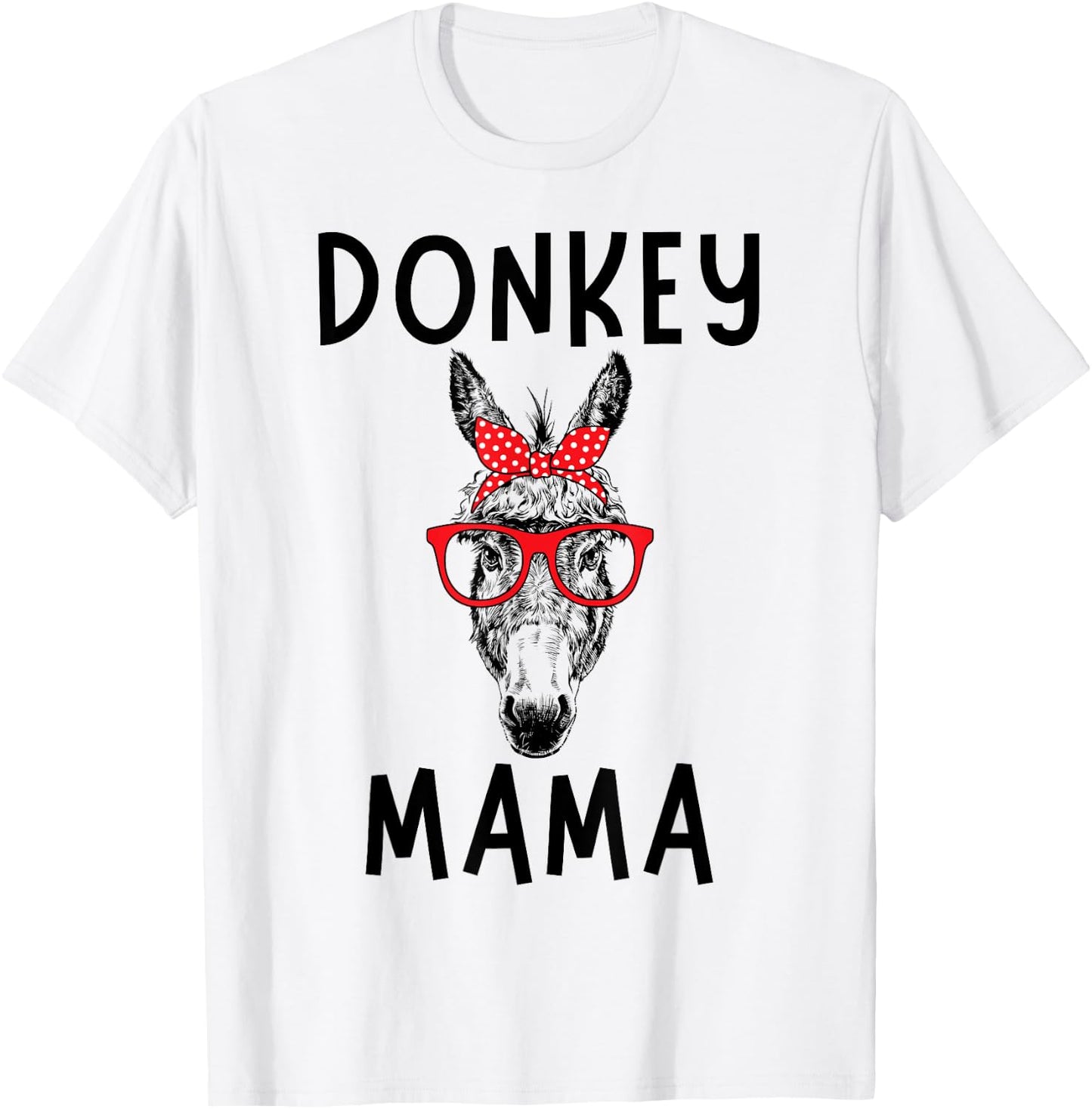 Donkey Mama Donkey Mom Farm Animal Mother's Day T-Shirt - T-Shirt | White