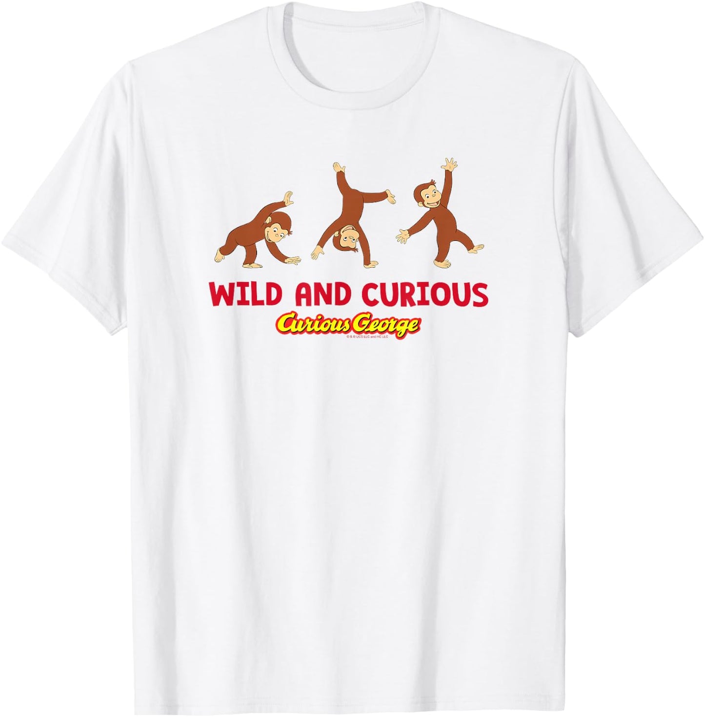 Curious George Wild and Curious Cartwheel T-Shirt - T-Shirt | White