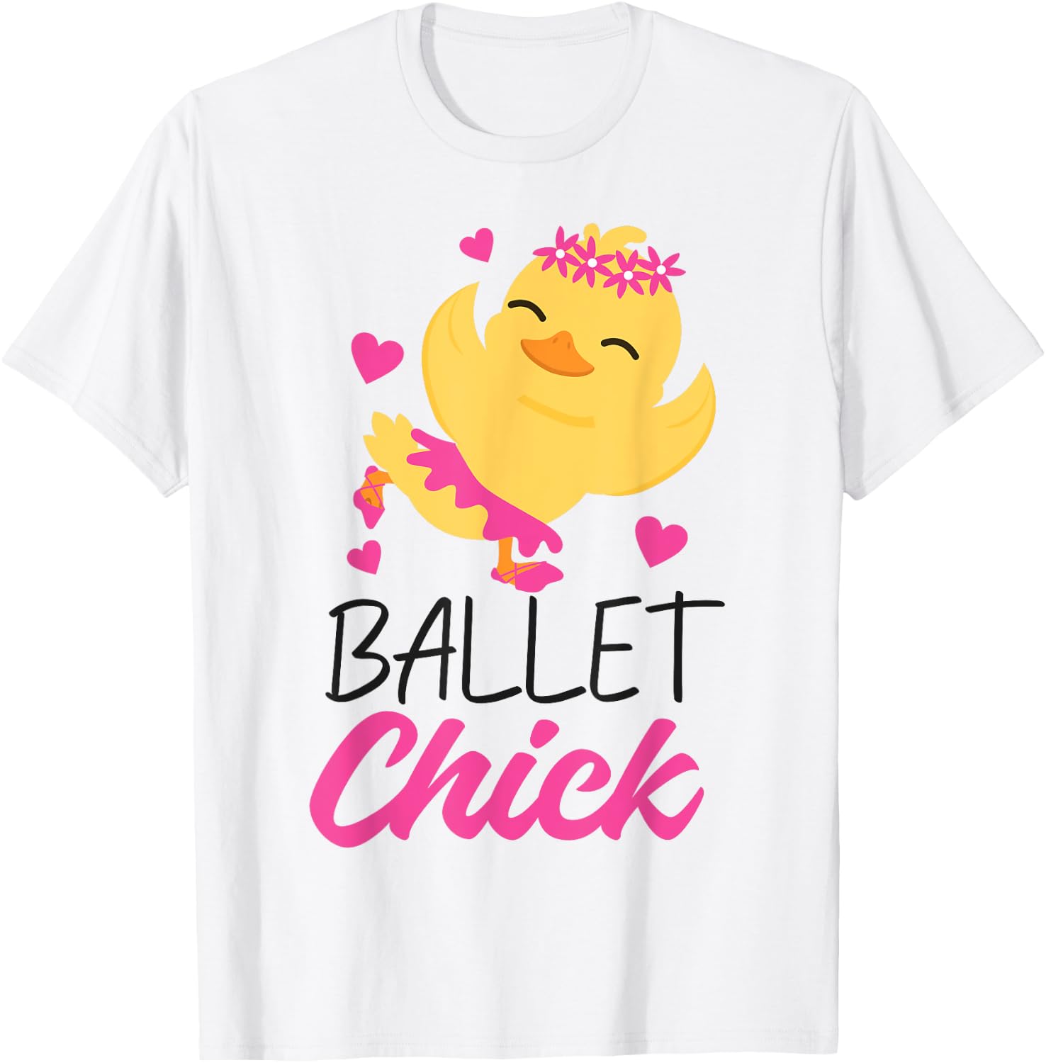 Ballet Dancer Dance Girl Ballerina Chicken Ballet Chick T-Shirt - T-Shirt | White
