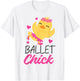 Ballet Dancer Dance Girl Ballerina Chicken Ballet Chick T-Shirt - T-Shirt | White