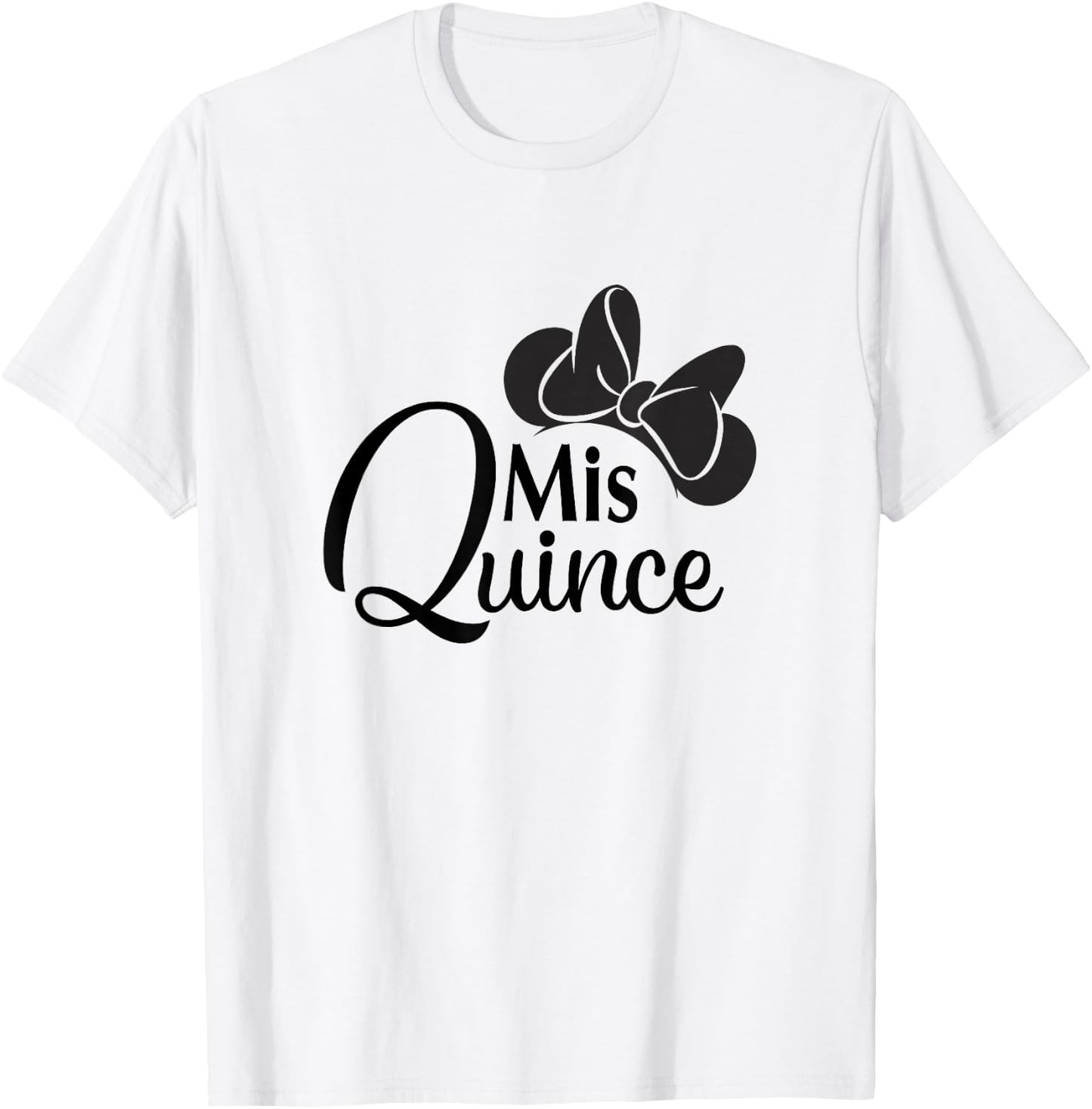 Disney Minnie Mouse Birthday Mis Quince Minnie Silhouette T-Shirt - T-Shirt | White