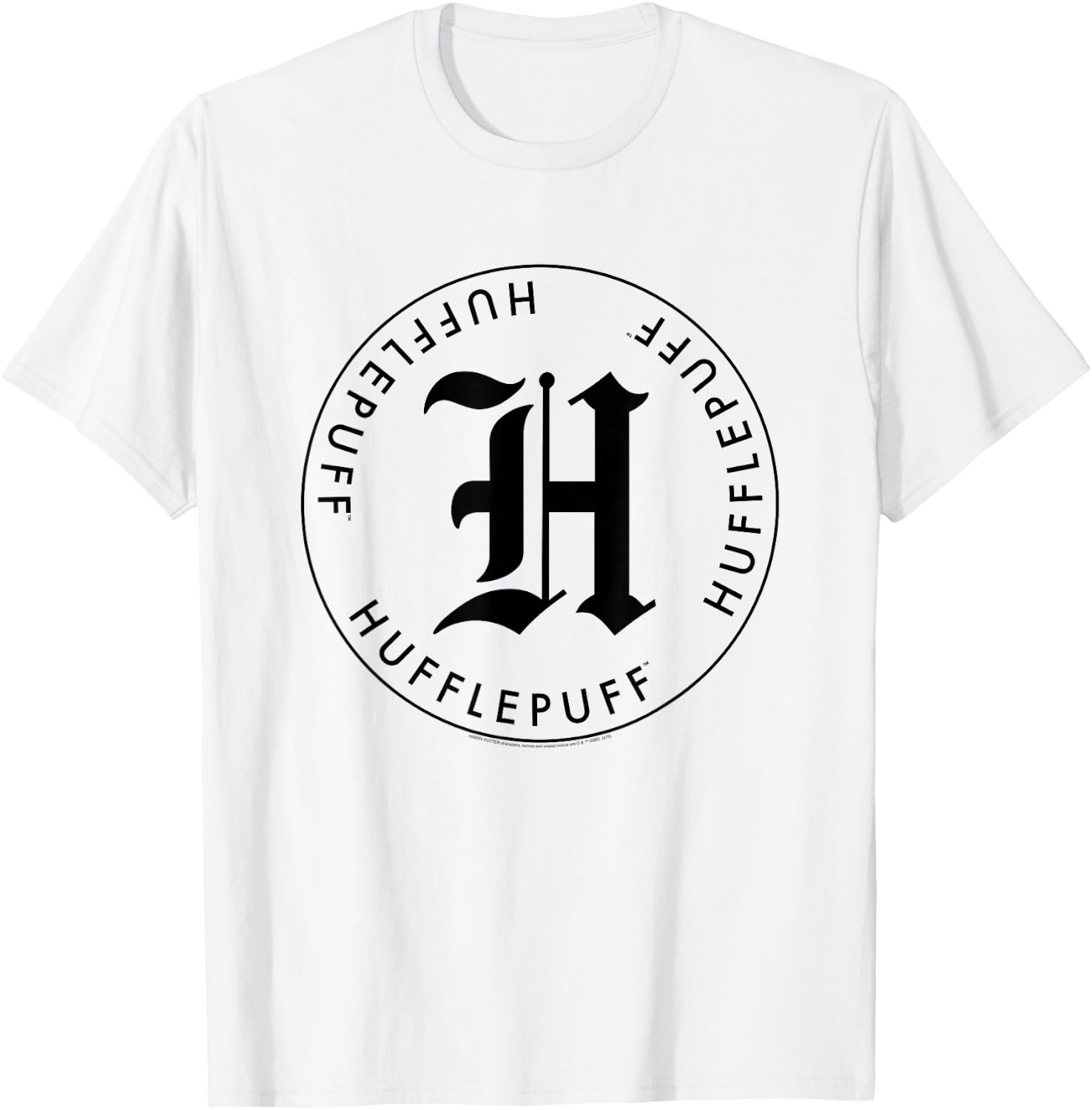 Harry Potter Hufflepuff Letter H T-Shirt - T-Shirt | White
