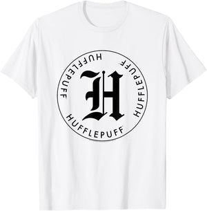 Harry Potter Hufflepuff Letter H T-Shirt - T-Shirt | White