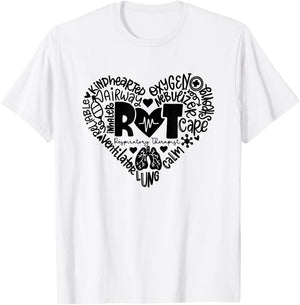 Respiratory Therapist RT Heart / Lung Team Pulmonology T-Shirt - T-Shirt | White