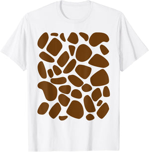 Giraffe Print DIY Pattern Trick or Treat Jungle Animals T-Shirt - T-Shirt | White