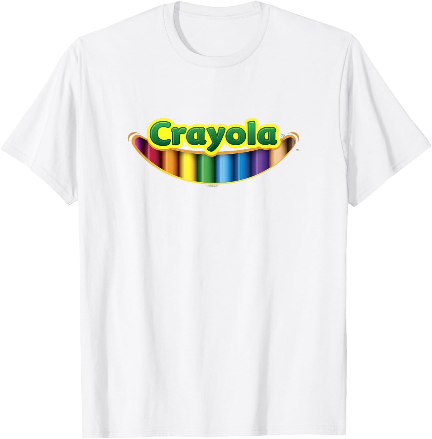 Crayola Smile Colored Pencils Classic Logo T-Shirt - T-Shirt | White