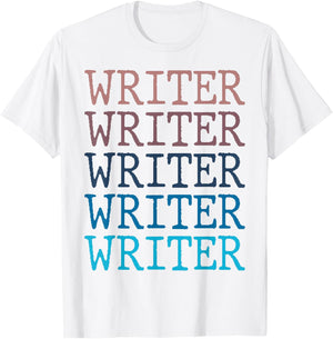 Writer Author Write Writing Job T-Shirt - T-Shirt | White
