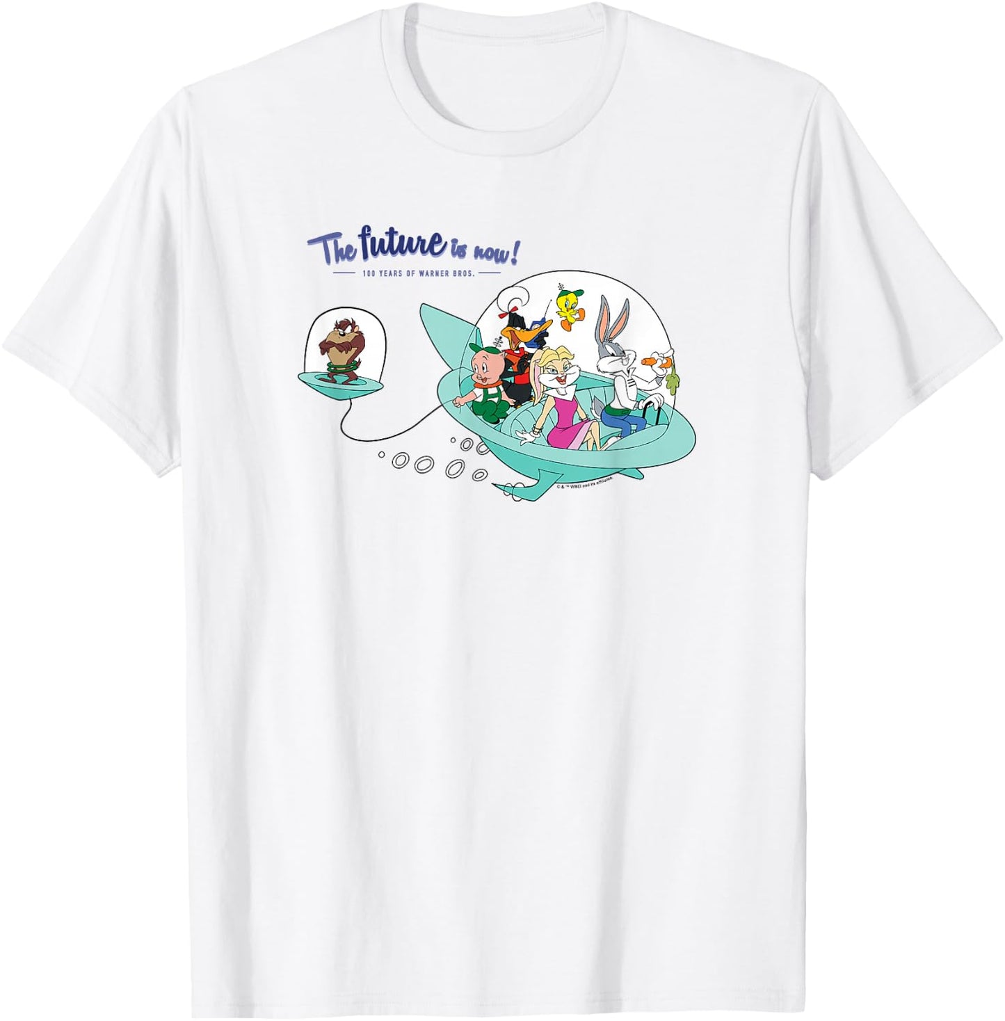 WB 100 Looney Tunes Group Shot The Future Is Now! Special T-Shirt - T-Shirt | White