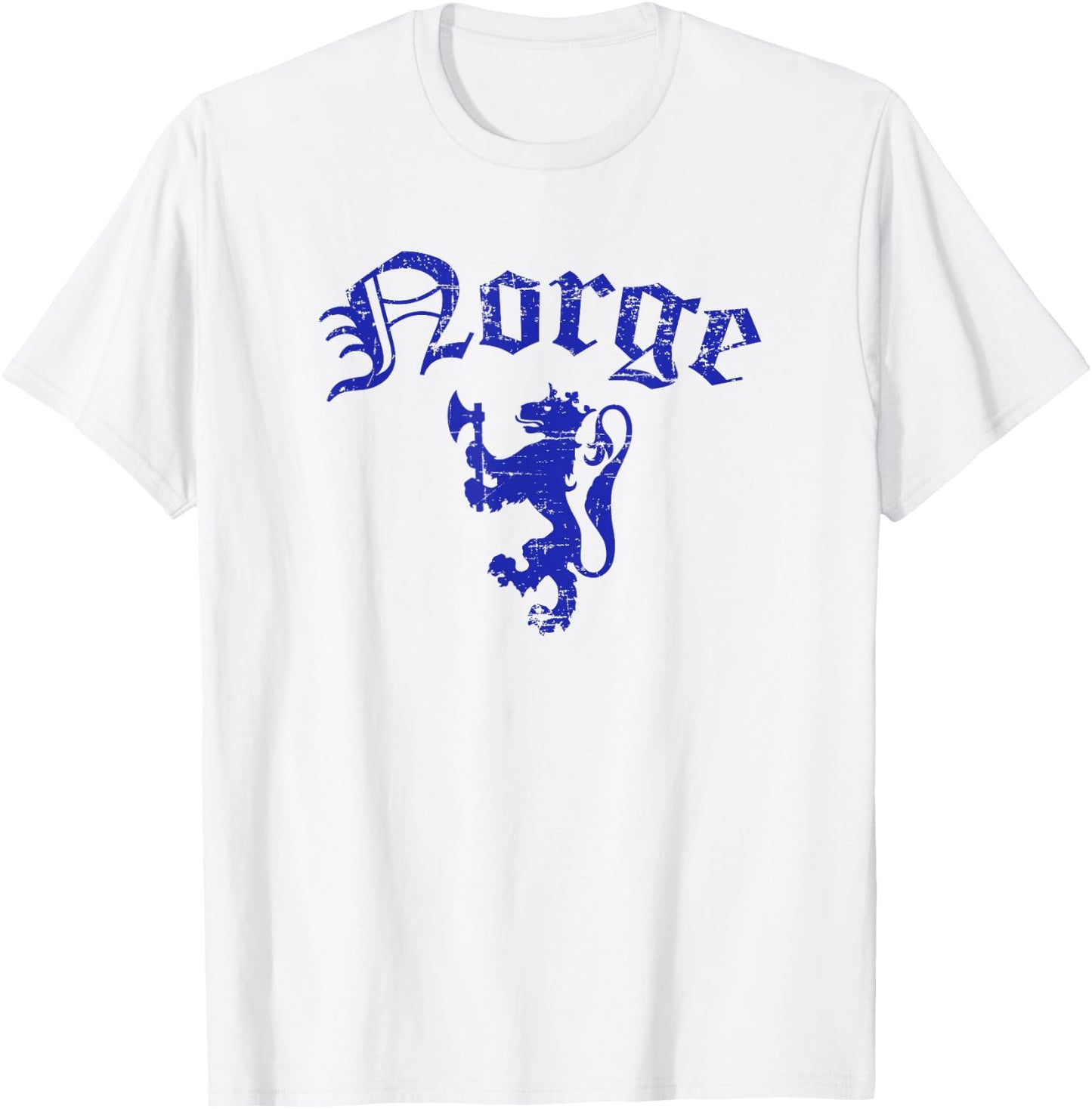 Norge Norway Lion Symbol Norwegian Pride T-Shirt - T-Shirt | White