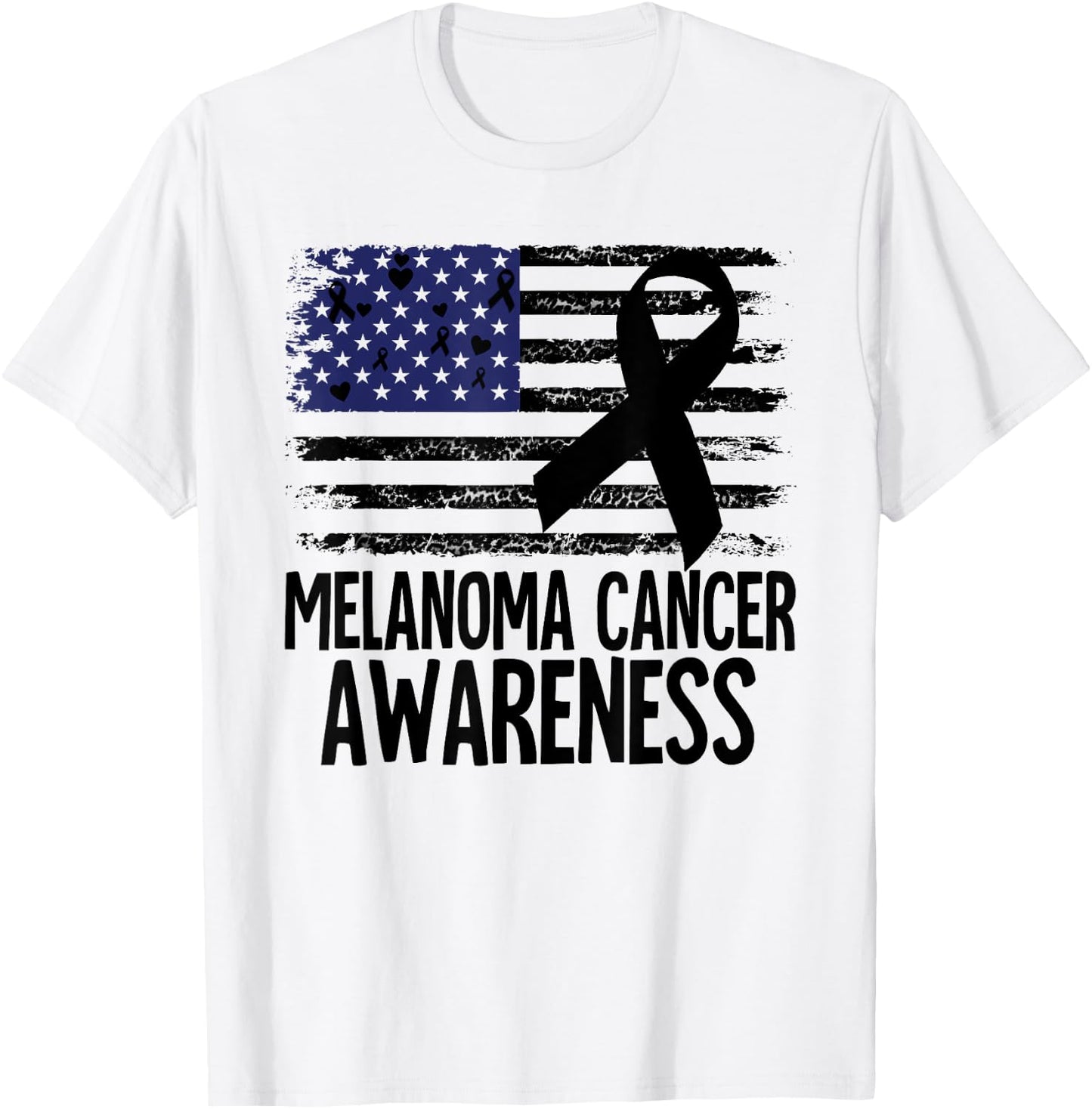 Melanoma Cancer Awareness T-Shirt - T-Shirt | White